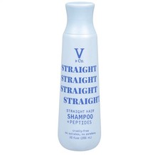 V & Co Straight Hair Shampoo + Peptides 12oz 1 Pack New 1.08 per gallon