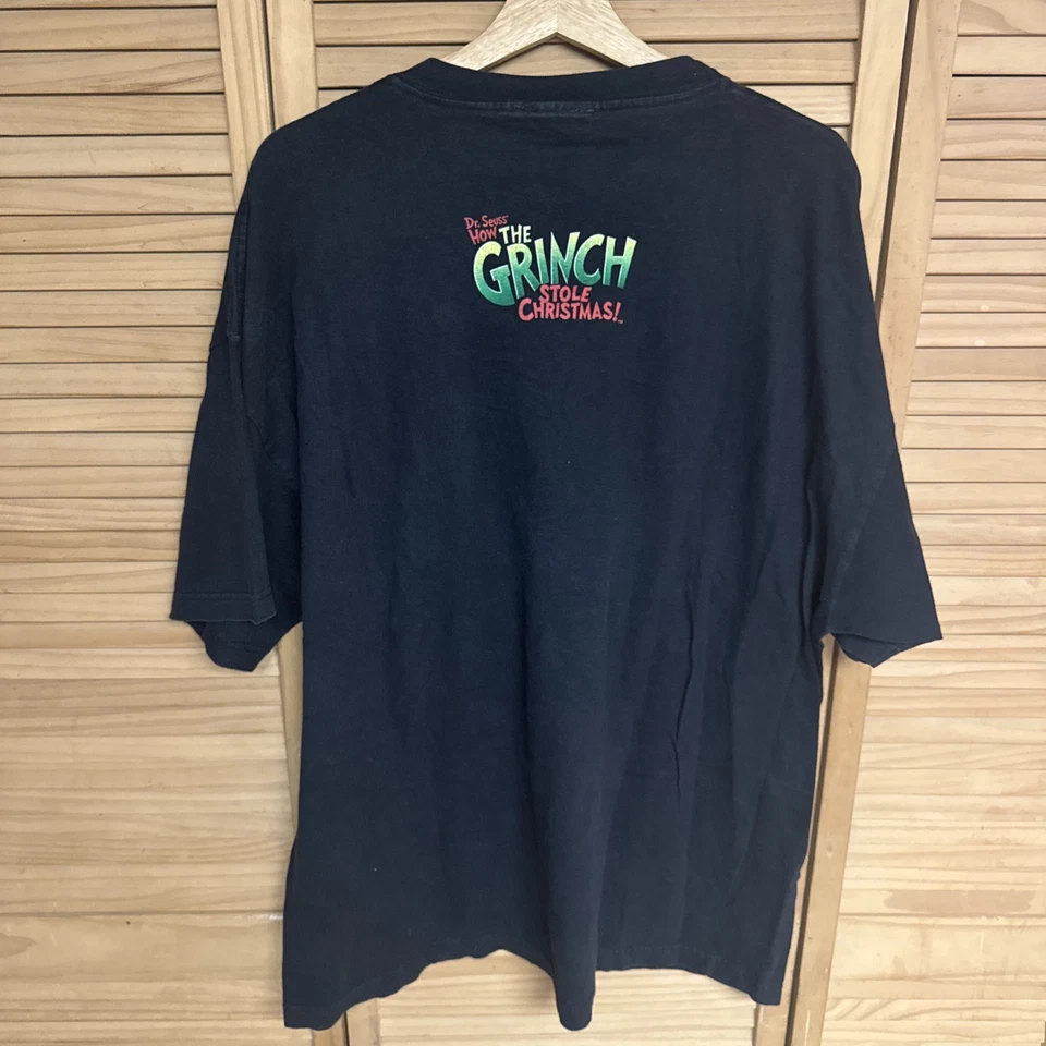 Dr Seuss How The Grinch Stole Christmas Promo Movie Shirt Black Size XXL - Image 3 of 3