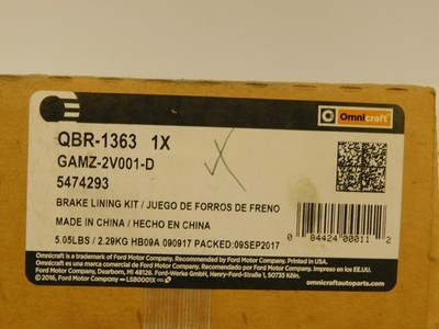 Ford QBR 1363 Brake Pad Set OEM Kit Replaces GAMZ 2V001 D