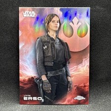 Jyn Erso RAINBOW REFRACTOR 2025 Topps Chrome Star Wars 66 Rogue One