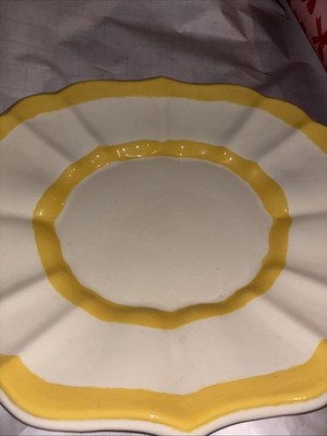 Sunburst Yellow Oval Plate