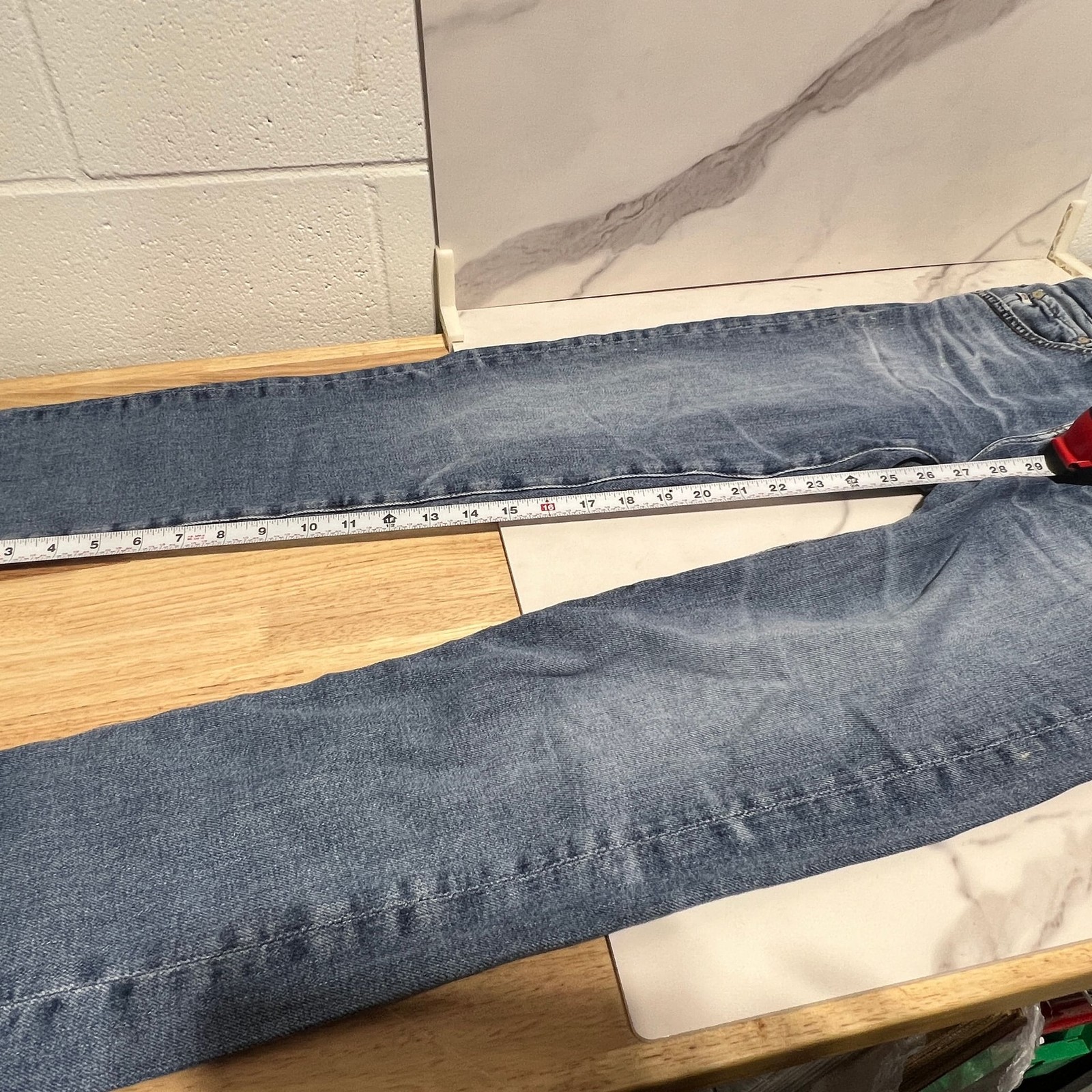 AG Adriano Goldschmied AG-ED Denim Light Wash Straight Leg Jeans Size 24 thumbnail 15