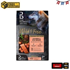 Pure Balance Wild & Free Grain-Free Salmon & Pea Recipe Dry Dog Food, 24 lbs 1.45 per pound