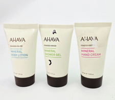 Ahava Dead Sea Water Mineral Body Lotion Hand Cream Shower Gel 1.03 oz Lot Of 3