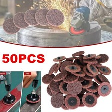 50PCS 2" Quick Change Surface Conditioning Sanding Discs R Type Medium Grit US
