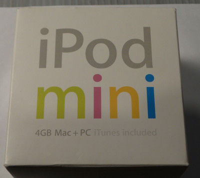 Apple iPod Mini 4 GB Silver 1st Gen M9160LL/A 2004 model A1051 with Box