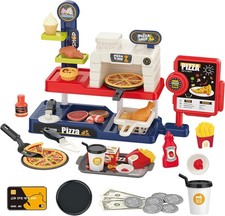 Kids Pizza Oven Play Set: Ice Cream Maker, Card Reader, Cash Register, Play...