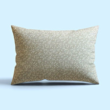 Floral Beige Standard Bed Pillowcase Set, Standard Size, Machine Washable