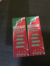EPN Instant Special Super Glue 35g each Heavy Duty Waterproof Adhesive 2 pks NIB