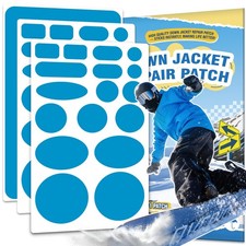 35 Pcs Down Jacket Repair Patch Kit SelfAdhesive Waterproof Nylon Patches