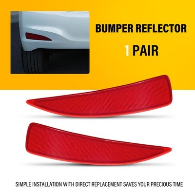 2X Rear Bumper Marker Reflector Cover Right Left For 2012-2014 Toyota Yaris EAH