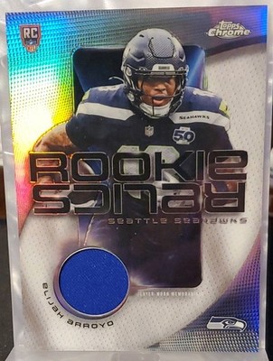 2025 Topps Chrome Rookie Relics Elijah Arroyo Seahawks RR-ERR RC Player Worn