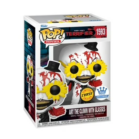 Funko Pop! Vinyl: Terrifier - Art the Clown with Glasses (Chase) - Funko...