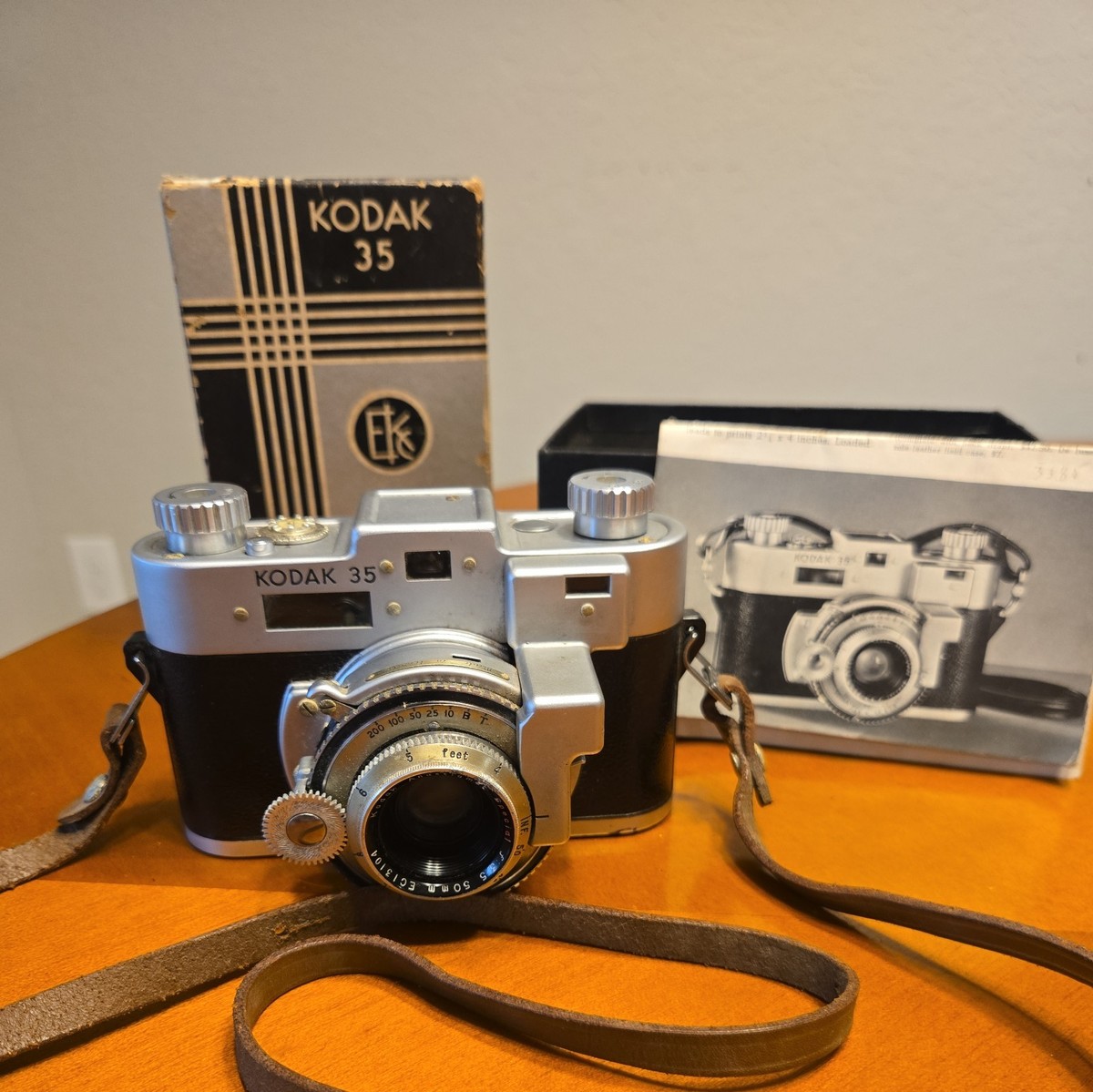 1930s- 1940's Kodak 35 Rangefinder Camera 50mm Anastigmat Special