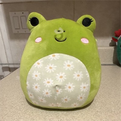 Squishmallows Green Frog Plush Doll Medium with Floral Belly Washable