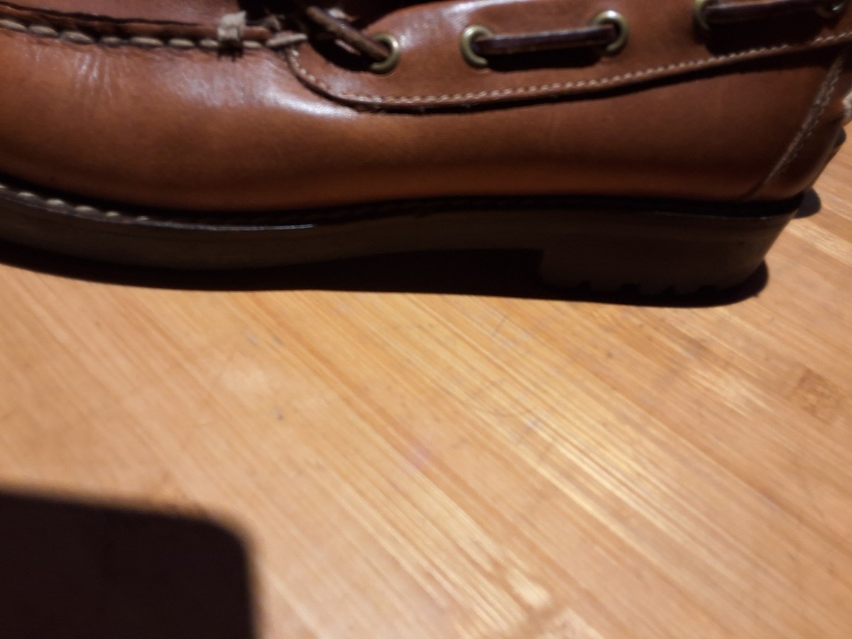 Lands' End Boat Shoes Men's Sz9.5 Carmel Color . View 4