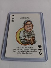 Steve O'Neill Card Cleveland Indians Hero Decks Playing Card Baseball Card