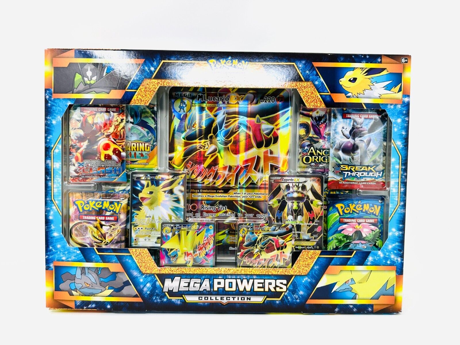 Pokémon Mega Powers Collection For Card Game TCG CCG Zygarde/lucario/jolteon