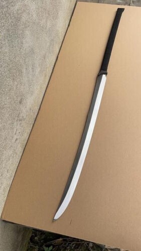 CUSTOM HANDMADE D2 WERKZEUGSTAHL SPEERSCHWERT KATANA SCHWERT MIT LEDERSCHEIDE - Bild 1 von 1