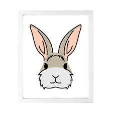 Designs ByLITA Bunny, Wall Print Animals Art Family Presents