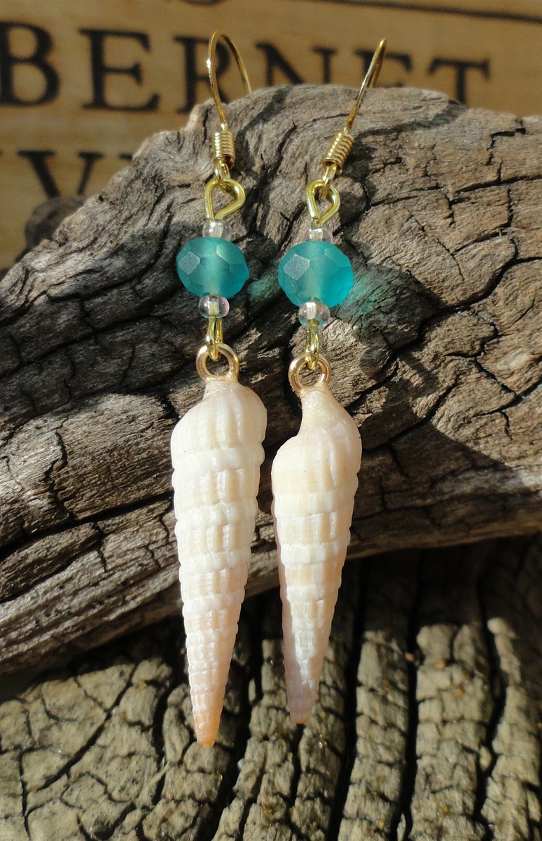 Real shell earrings clearance