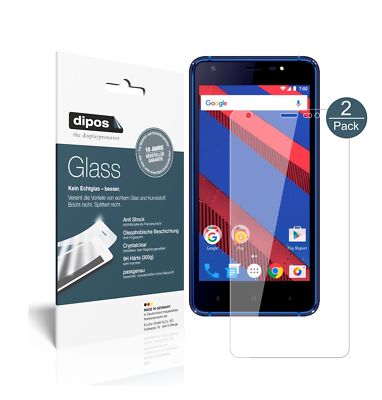 2x Schutzfolie für Vertex Impress Spring - Anti-Shock 9H Folie dipos Glass