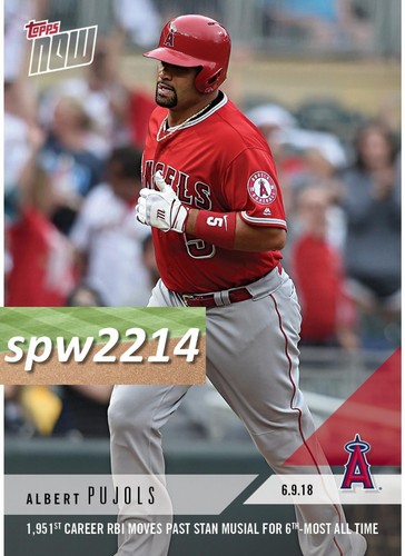 2018 Topps Now 302 Albert Pujols