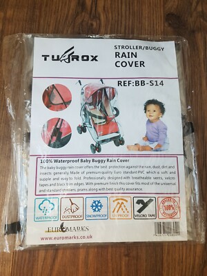 Tufrox Kinderwagen Buggy Regenbezug Babywagen Kinderwagen Klarbezug NEU 