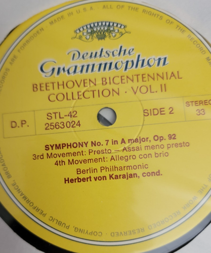 BEETHOVEN BICENTENNIAL COLLECTION SYMPHONIES OVERTURES PART TWO VOL. II LP VINYL - Picture 4 of 12