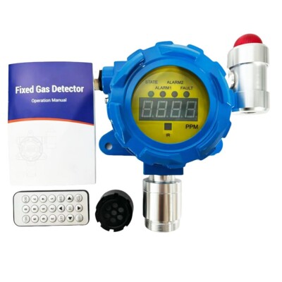 Fixed H2 Detector Hydrogen Gas Detector with （0-1000）PPM Sound and Light Alarm