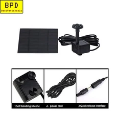 Solar Fountain Waterproof Submersible Water Pump - Filter 180 L/H LikeSun