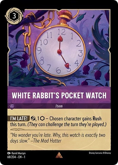 Lorcana White Rabbit's Pocket Watch (68/216) The First Chapter NM