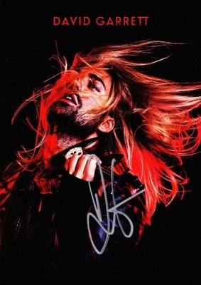 DAVID GARRETT Signed CD 4x6 Photo Promo Card w/ Hologram COA