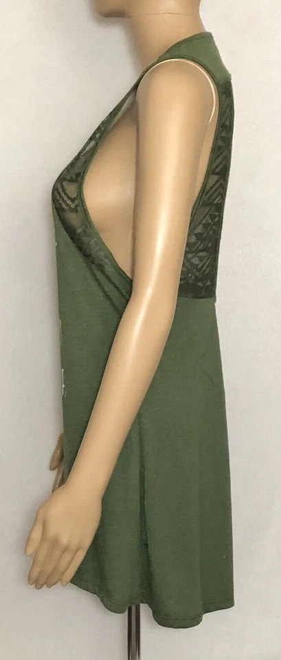 Francesca's Swim Women's Sleeveless Tank Top Green Size Small - Image 4 of 4