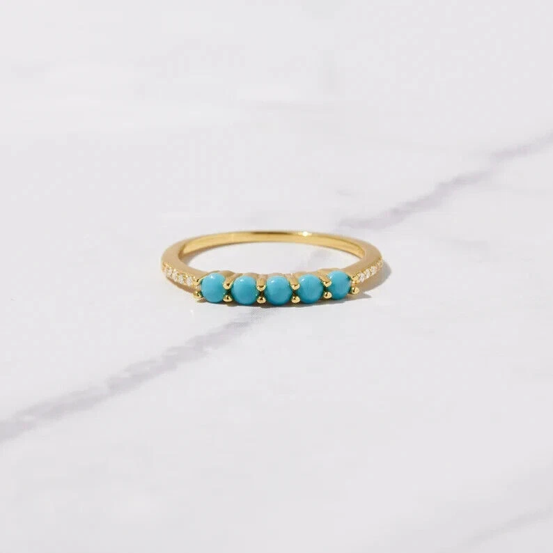 Delicate turquoise ring sale