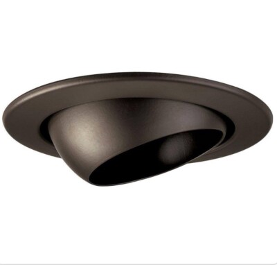 2PK Progress Lighting 4 in. Antique Bronze Recessed Eyeball Trim New