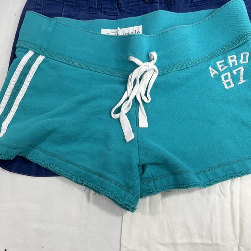 3pc Lot Shorts Aeropostale Sweats M,Leyla 4P,Bebop 7 Rayon Spandex Green Blue M - Picture 5 of 18