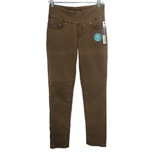 New Jag Peri Straight Leg High Rise Brown 2 26x32 Pull-on Slimming Shaping Jeans