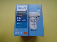 10 pack philips CorePro led spot 4-50w gu10 830 36d dimmable uk (NEW)