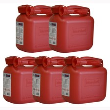 5x Kraftstoffkanister rot 5L Benzinkanister 5 Liter UN Kanister Ersatzkanister