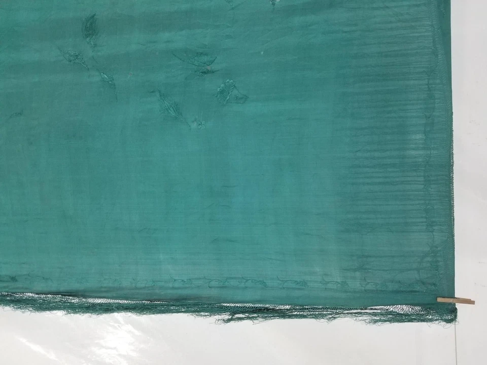 Antique Chinese Hand Embroidered Silk Floral Piano Shawl 60x59 inches - Image 3 of 4