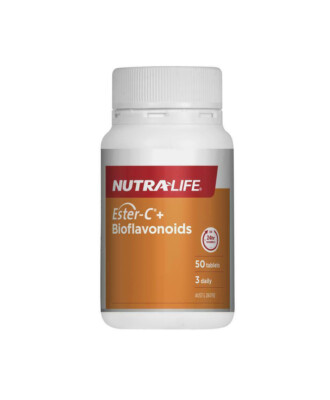 Nutra-Life Ester-C + Bioflavonoids Provides 24 Hour Immune Support 50 Tablets