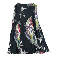Cato XL Pull On Paisley Midi Skirt Boho