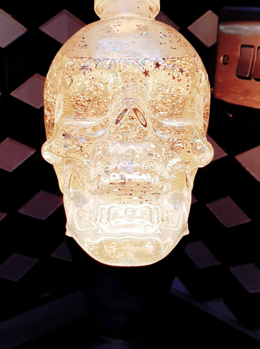 Crystal Skull Glitter Motion Lamp Healing Meditation Lava Christmas gift