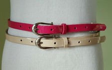 Style  Company double dress belt set pink beige size L