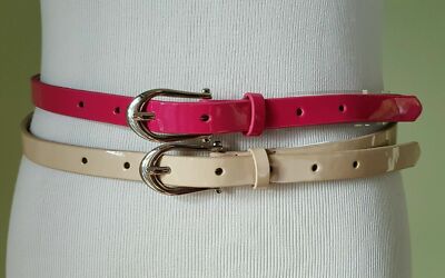 Style & Company double dress belt set pink beige size XL