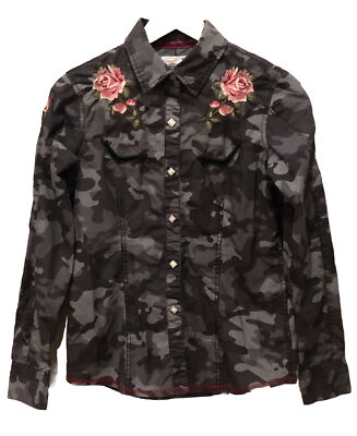 Panhandle Slim Western Shirt S Pearl Snap Cowgirl Rodeo Floral