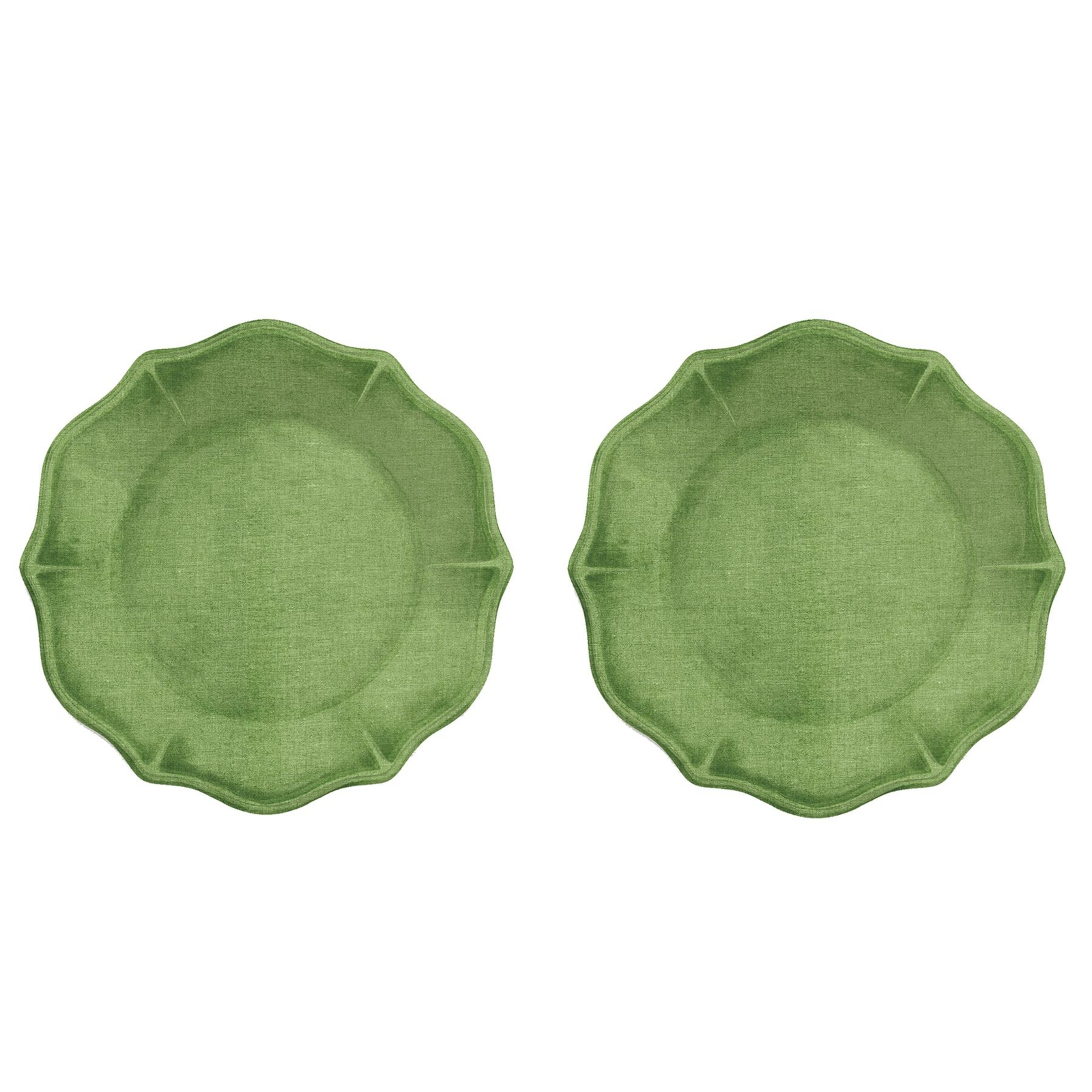 Amazon Green 24cm Melamine Outdoor Picnic Side Plates - Set of 2