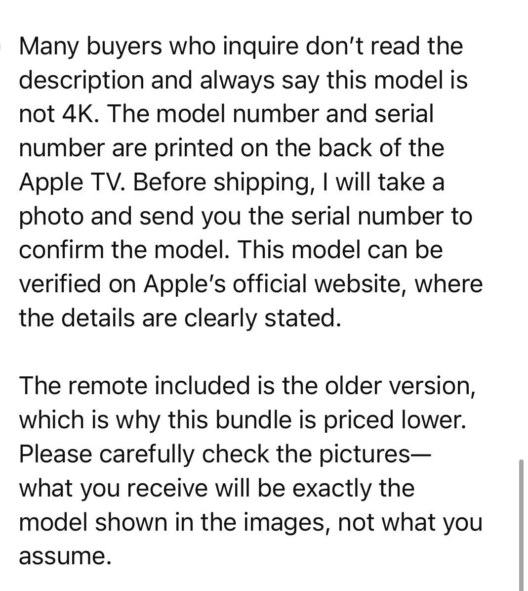Apple TV 4K 3rd Gen A2843 128GB Media Streamer Wi-Fi + Apple TV 4K 3rd Gen A2843 128GB Media Streamer Wi-Fi +