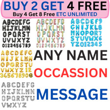 16" inch Foil Number & Letter Balloons Happy Birthday Anniversary Prom Message